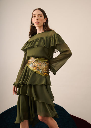 Blusa Graziela Verde Musgo