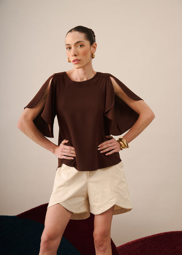 Blusa Filipa Marrom