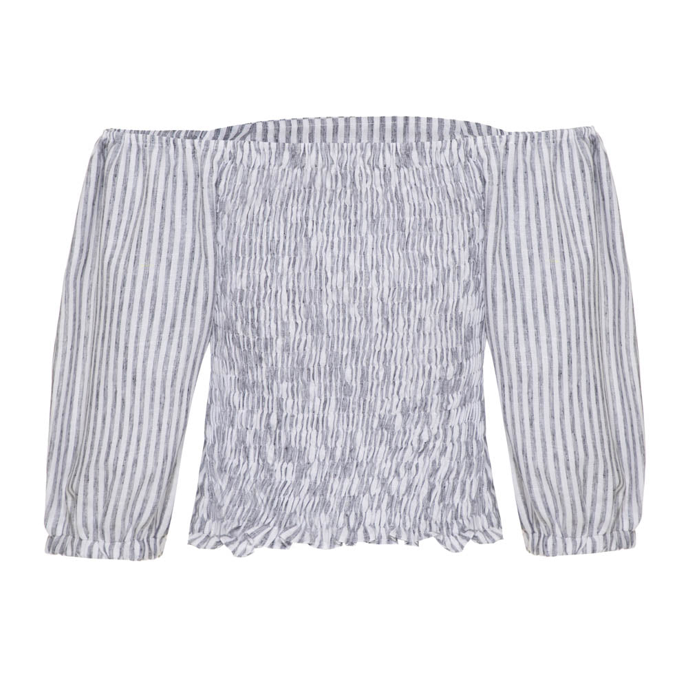 Blusa Ema Listra Preta