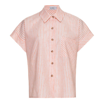 Camisa Veronica Listra Salmão