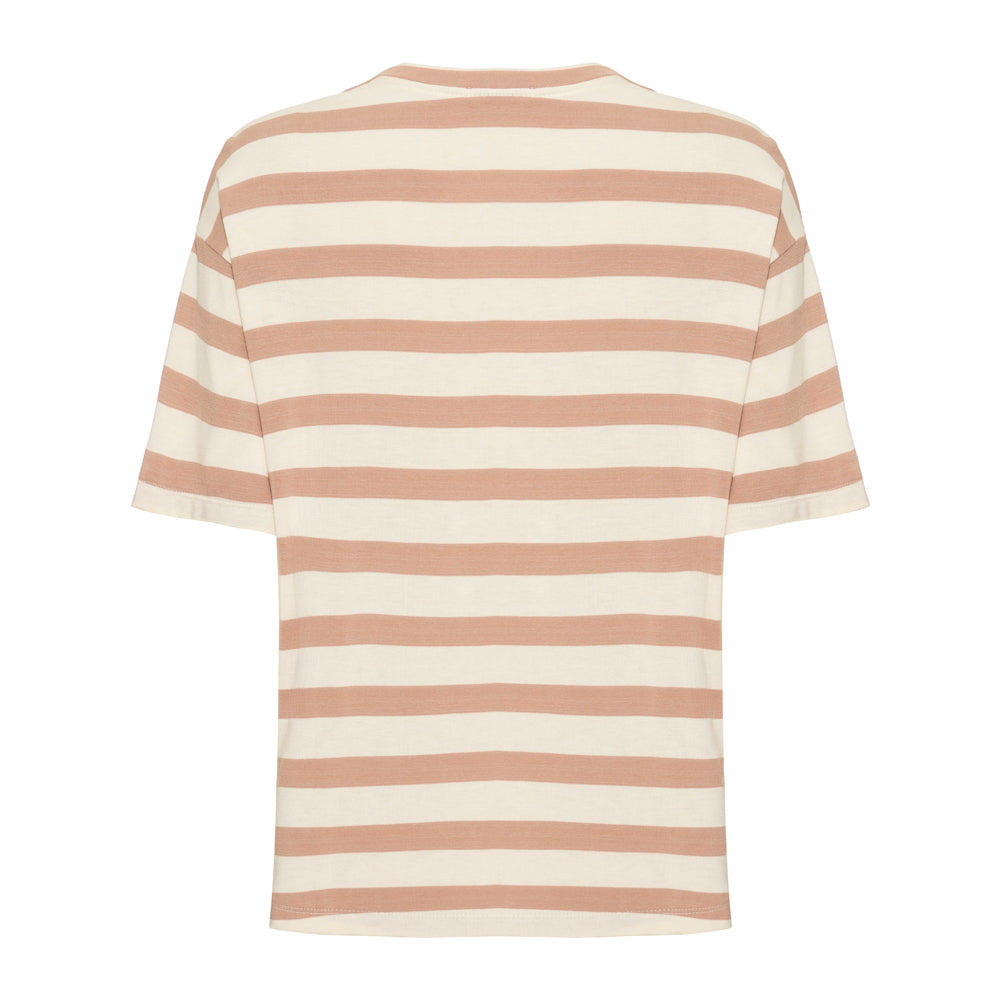 T-shirt Manon Listras Bege e Off White