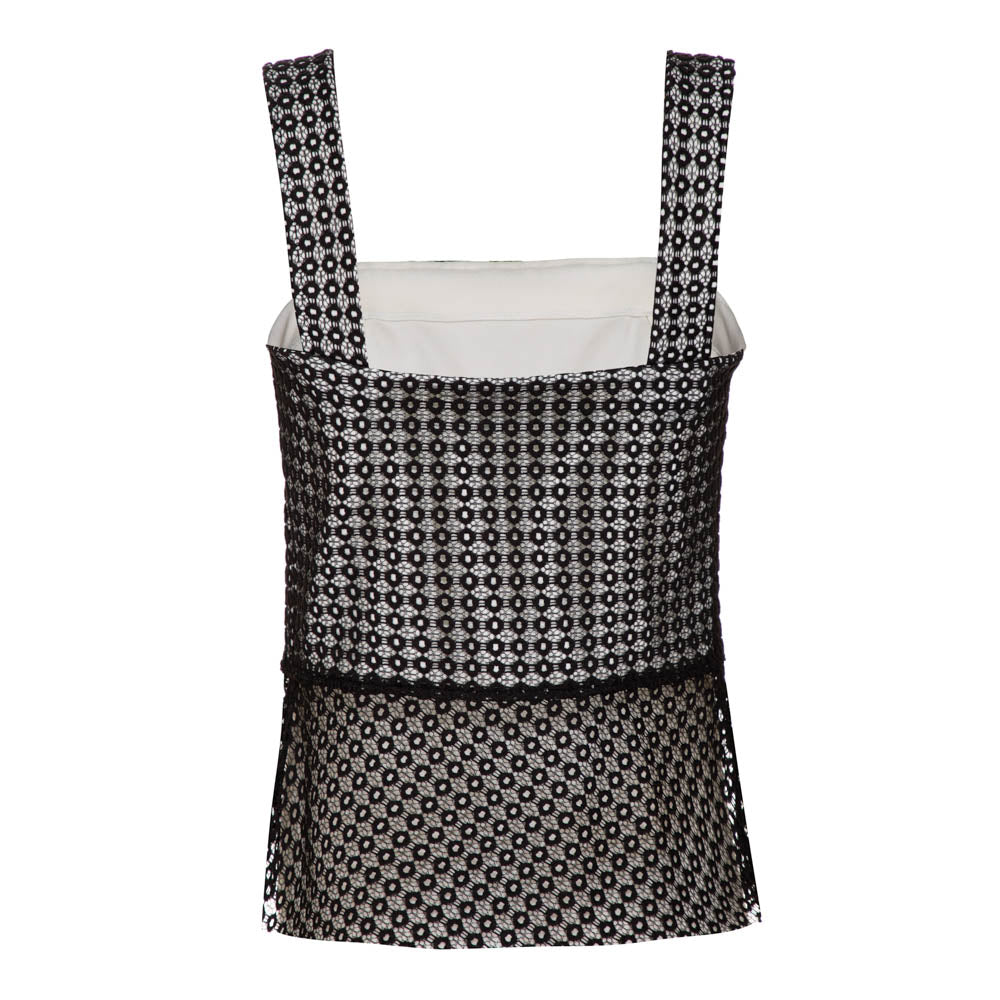 Blusa Leonor Branca e Preta