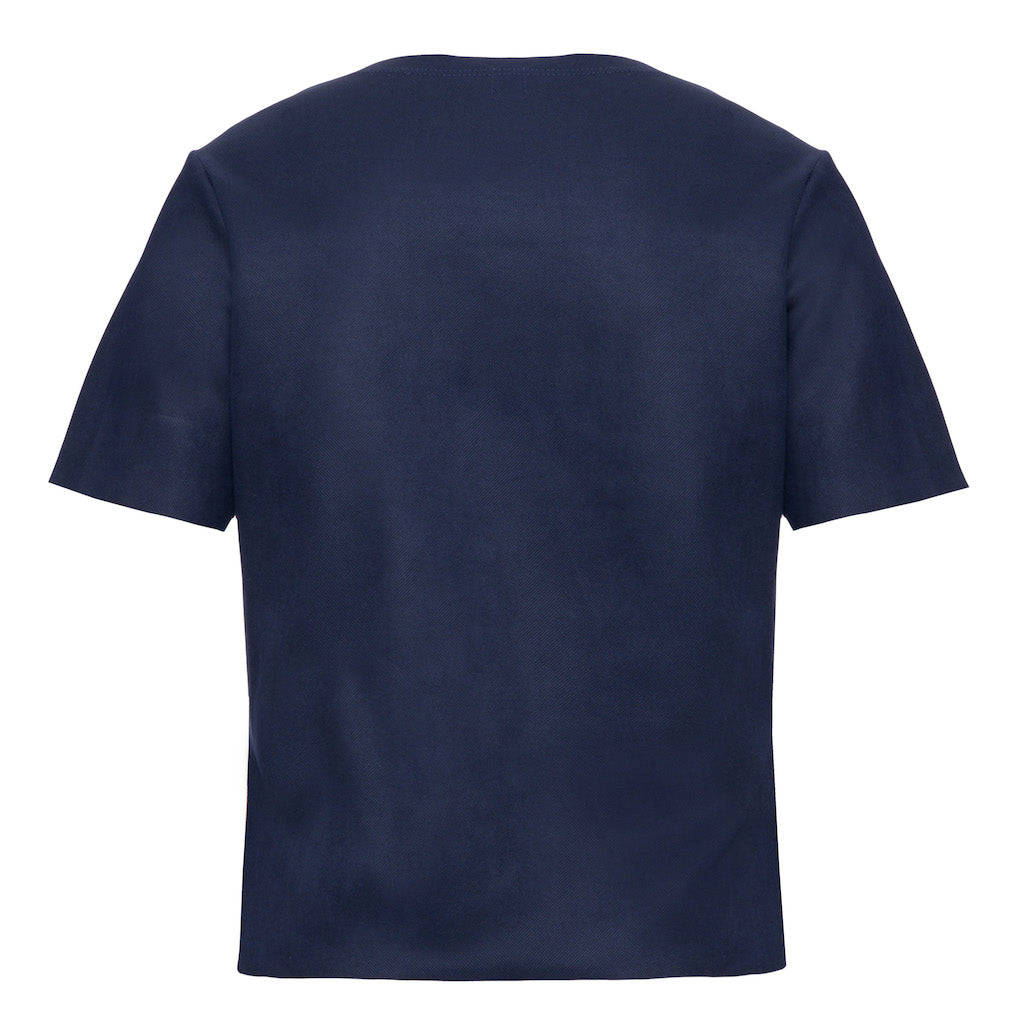 Blusa Pillar Azul Marinho
