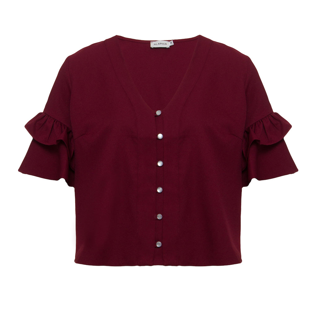 Blusa Miranda Bordô