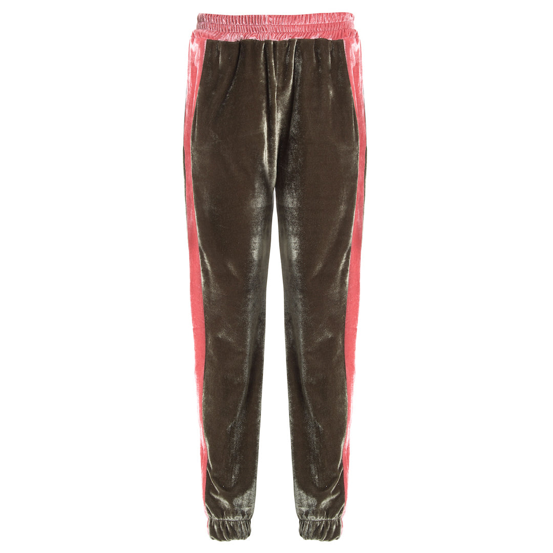 Calça Serena Verde Musgo com Rosa