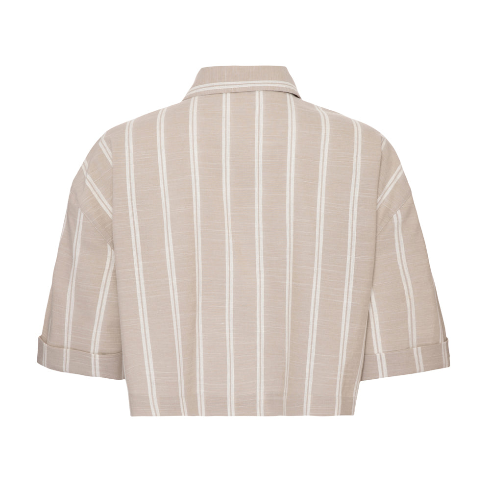 Camisa Chiara Bege e Azul