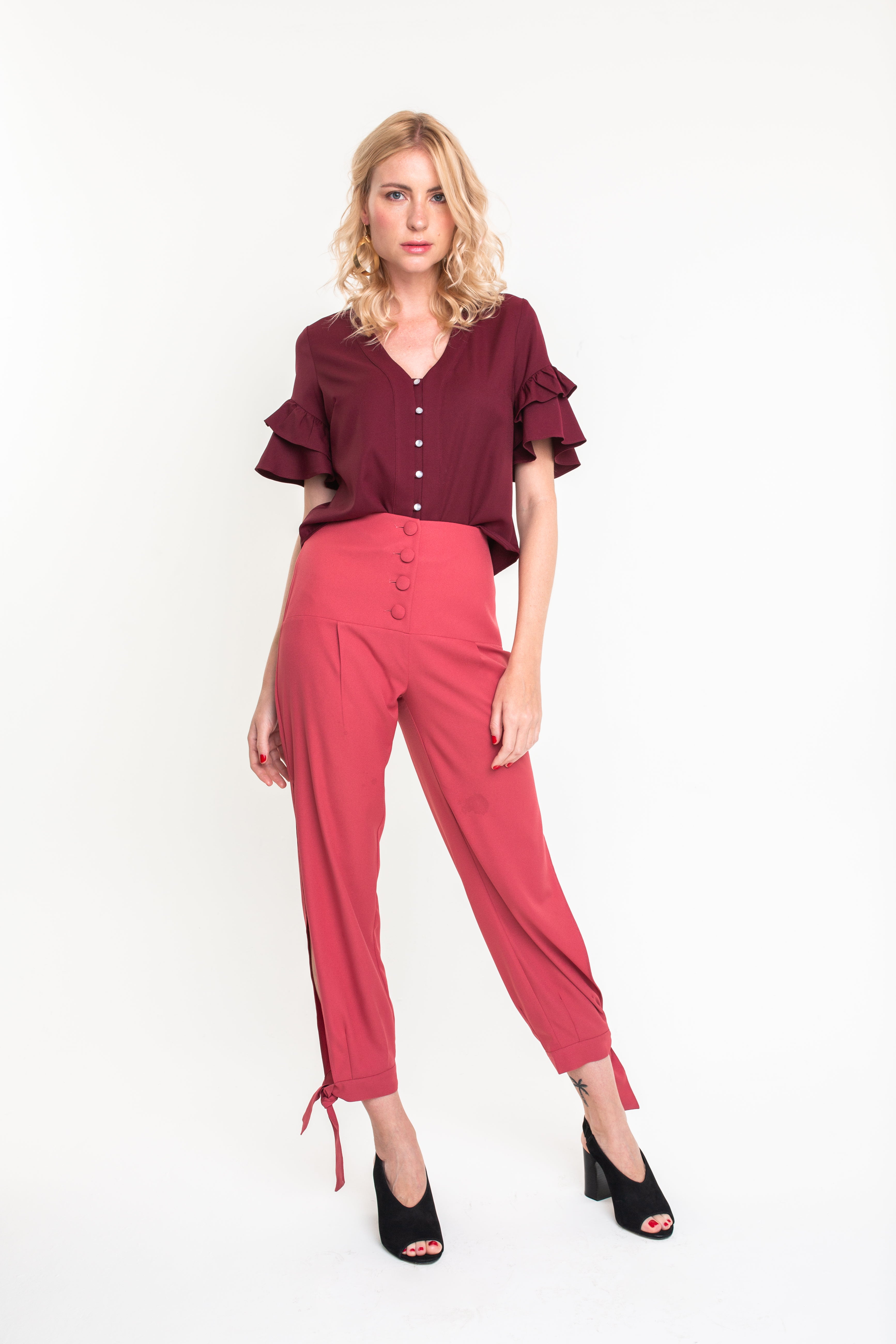 Blusa Miranda Bordô
