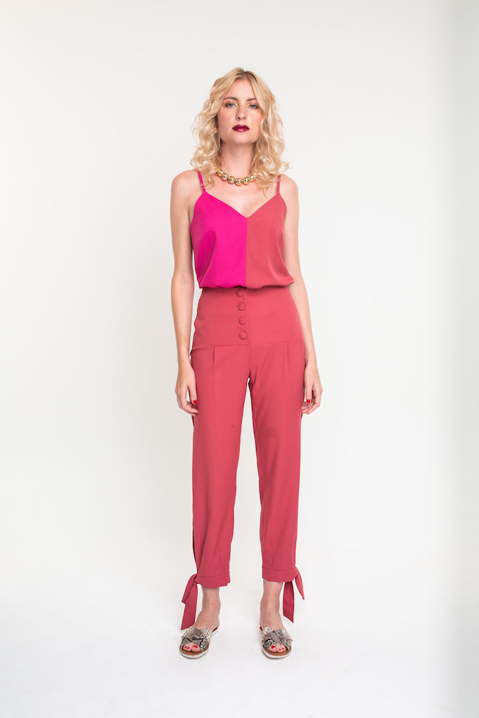 Blusa Pietra Fúcsia e Cerâmica