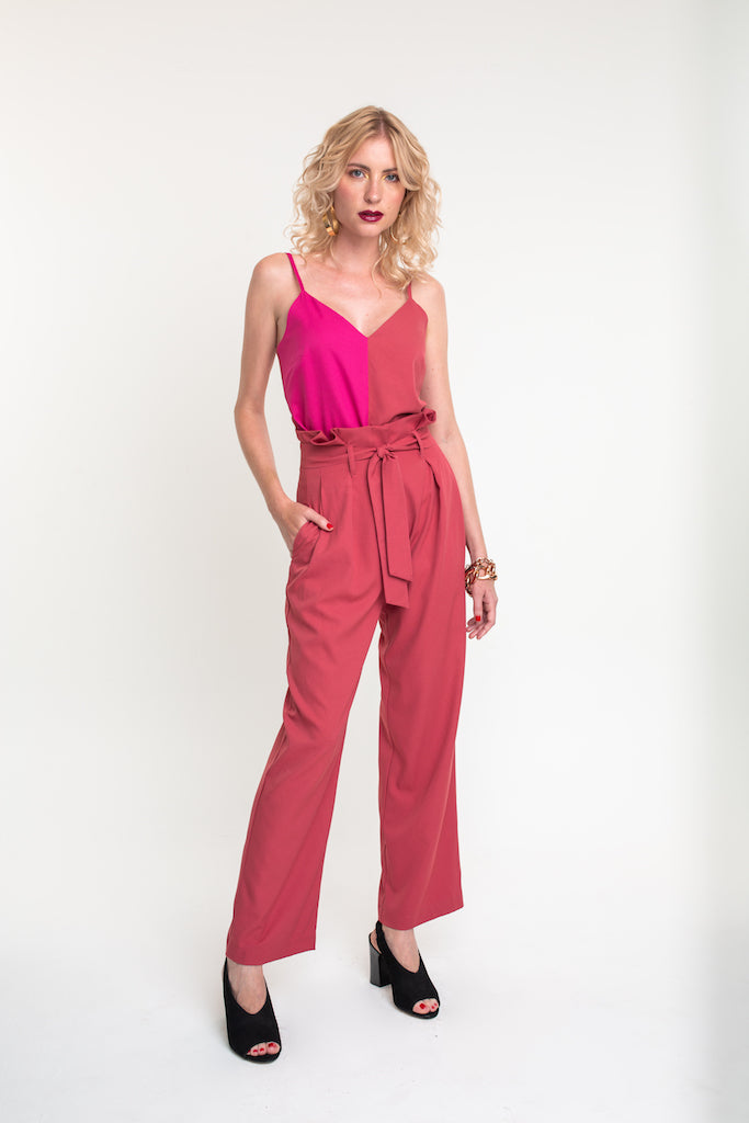Blusa Pietra Fúcsia e Cerâmica