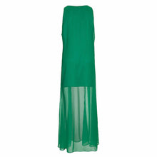 Vestido Creta Verde com Roxo
