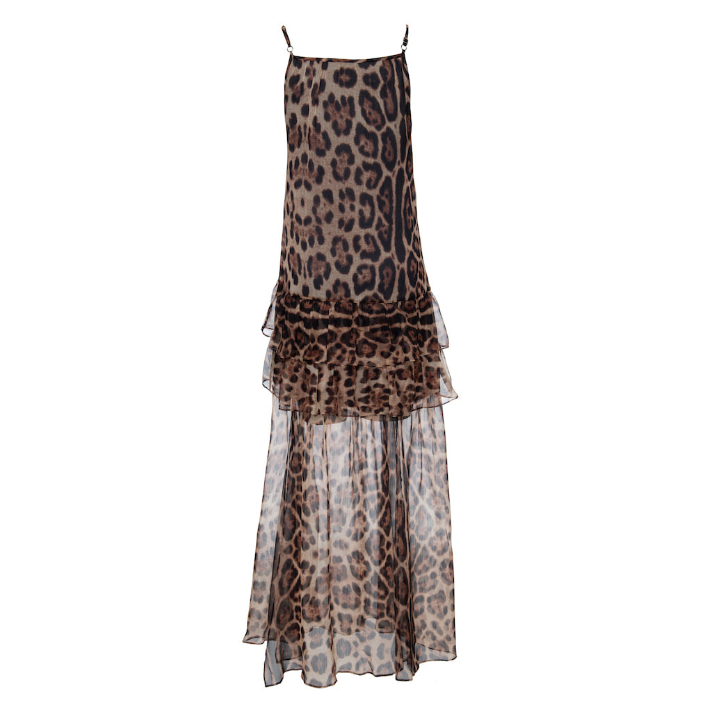 Vestido Leopard Marrom