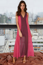 Vestido Creta Pink com Roxo