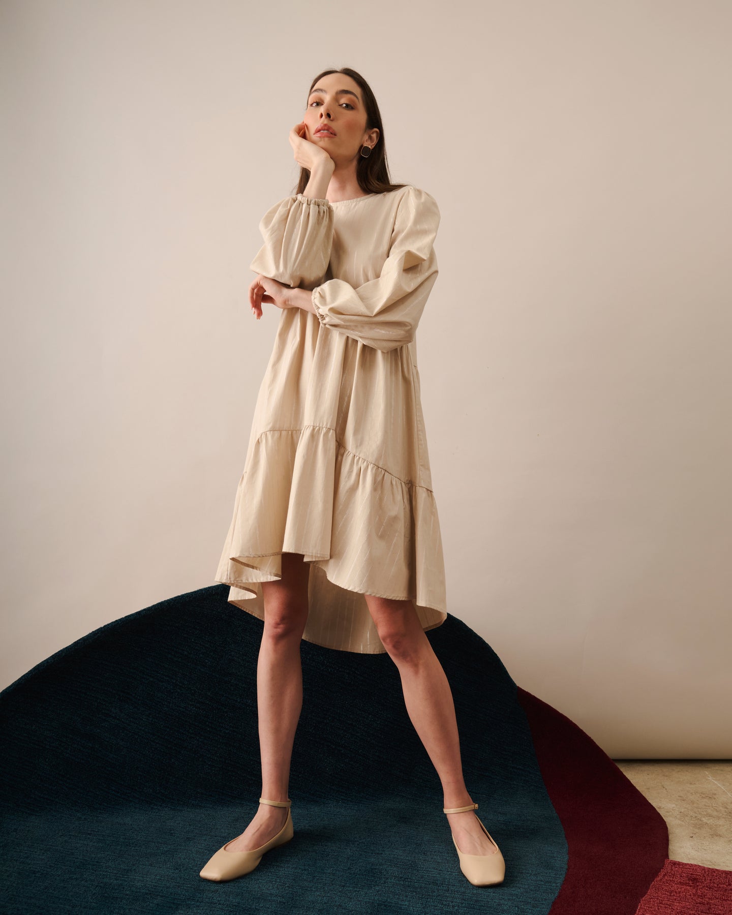 Vestido Greta Bege