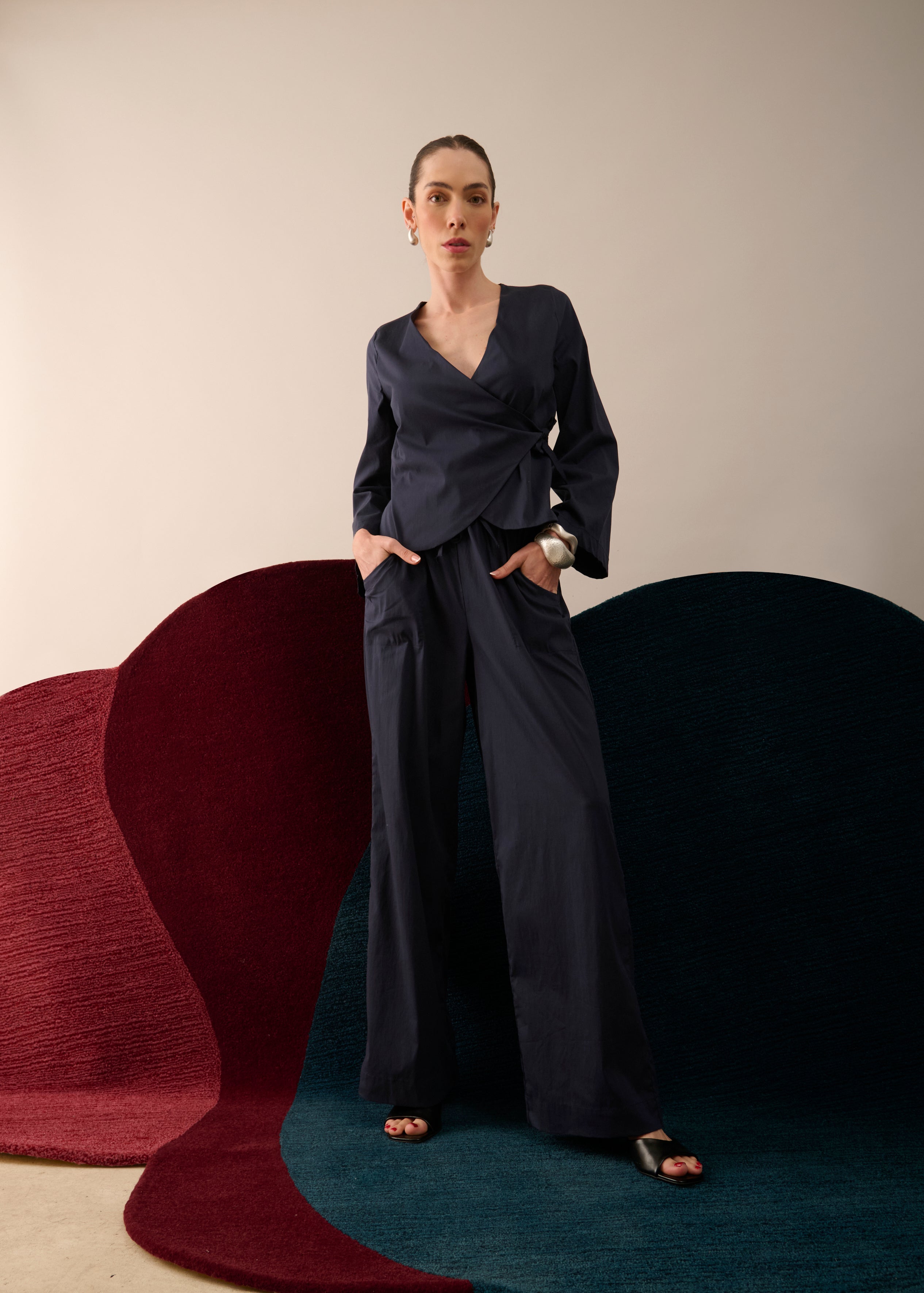 Blusa Constanza Azul Noite