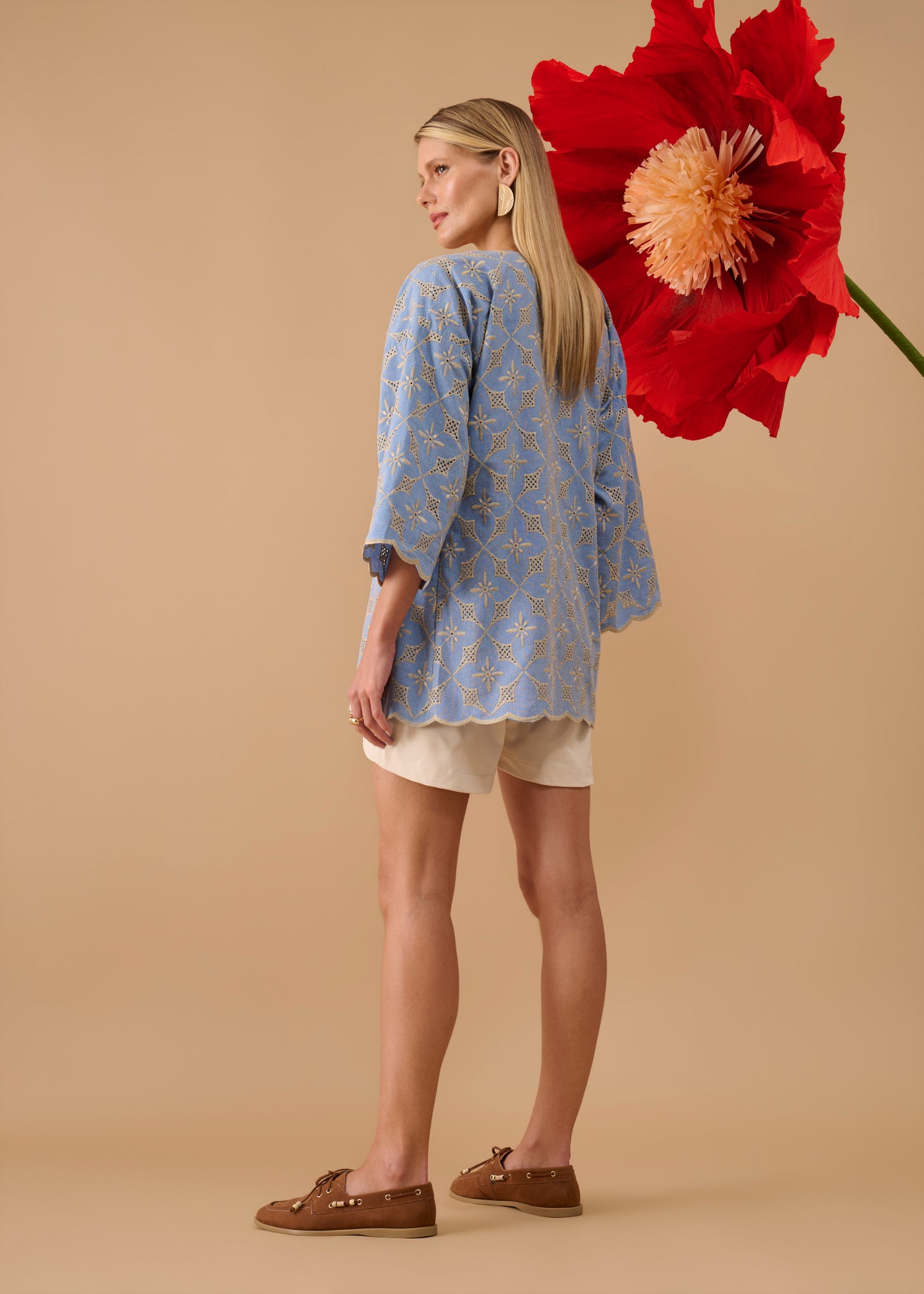 Kimono Leona Jeans Claro