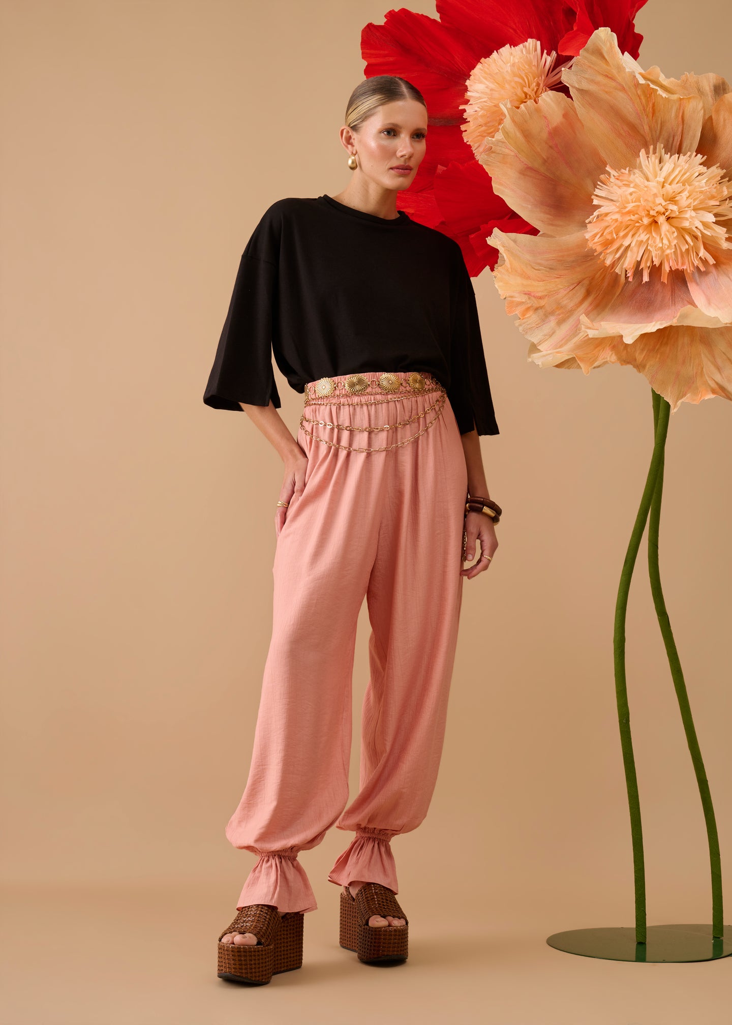 T-shirt Alba Preto