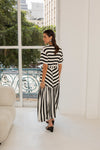 T-shirt Manon Listras Preto e Off White