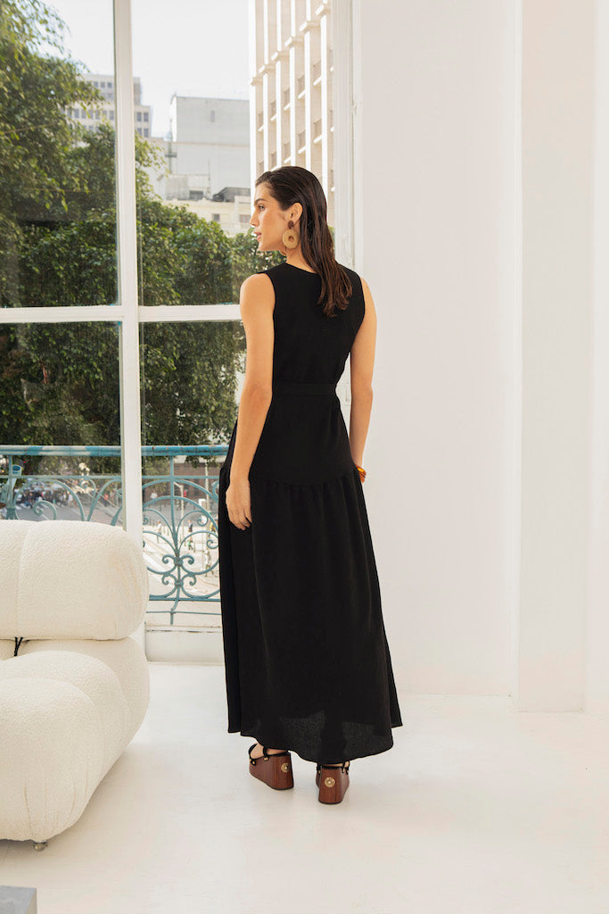 Vestido Sylvie Preto