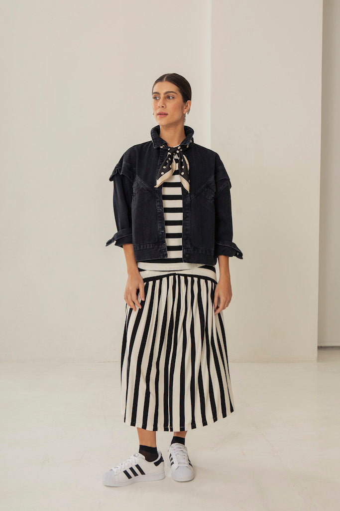 Jaqueta Florence Jeans Preta