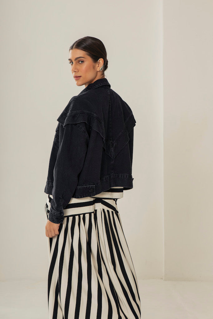 Jaqueta Florence Jeans Preta