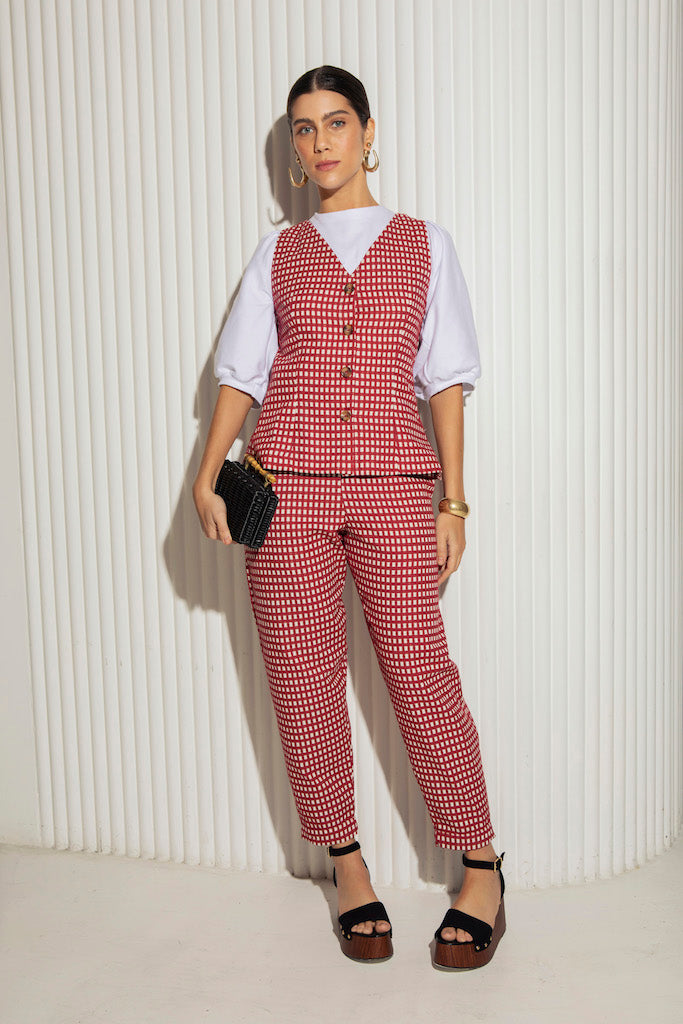 Colete Claire Vermelho