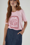 T-shirt Wild City Rosa