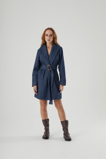 Casaco Vila Mariana Denim Azul Escuro