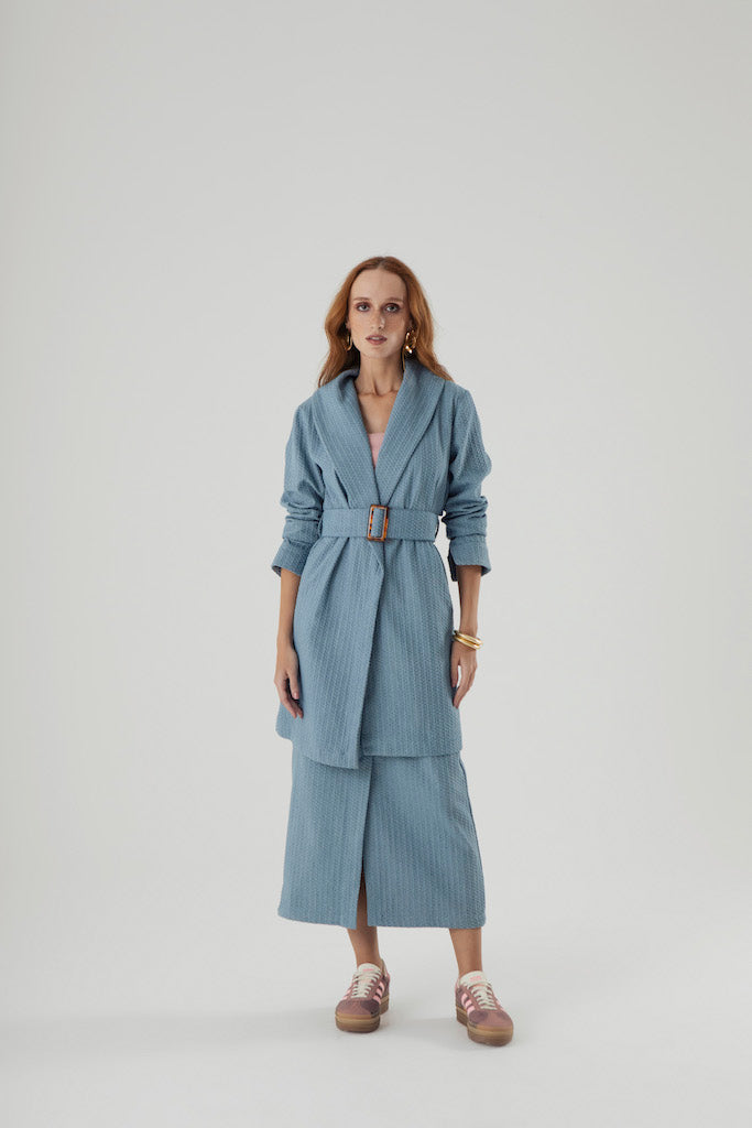 Casaco Vila Mariana Denim Azul Claro