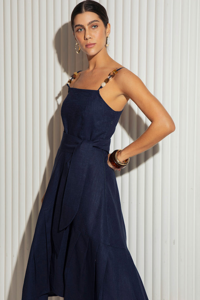 Vestido Isabele Azul Marinho