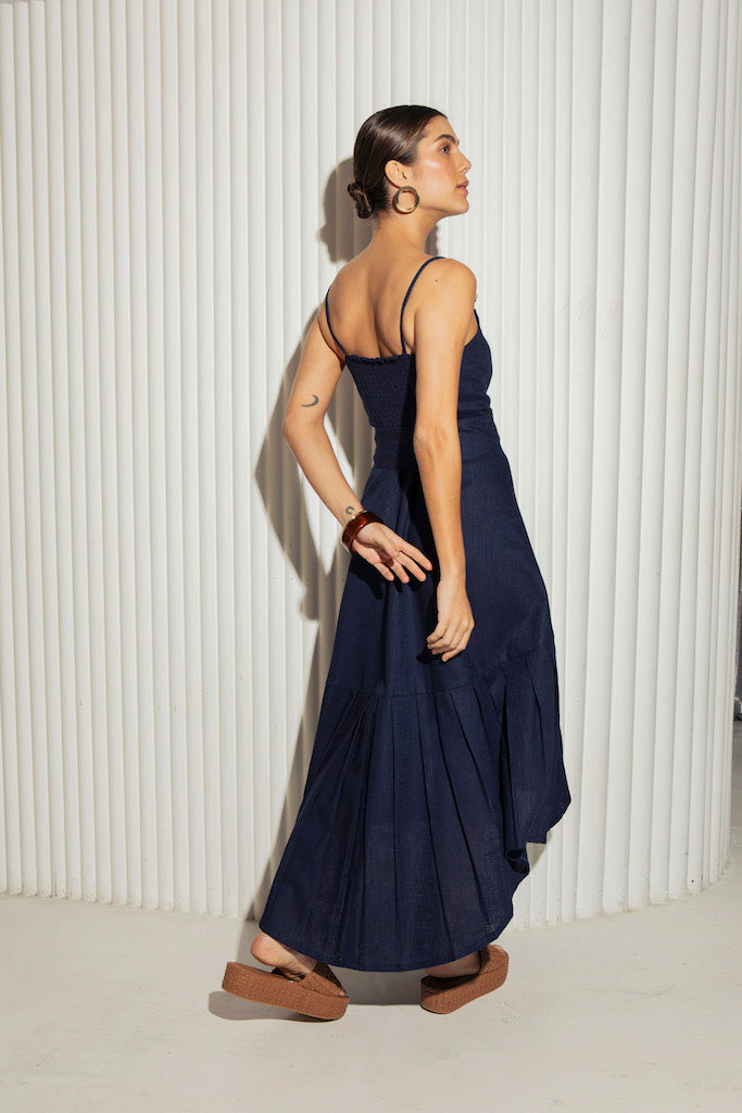 Vestido Isabele Azul Marinho