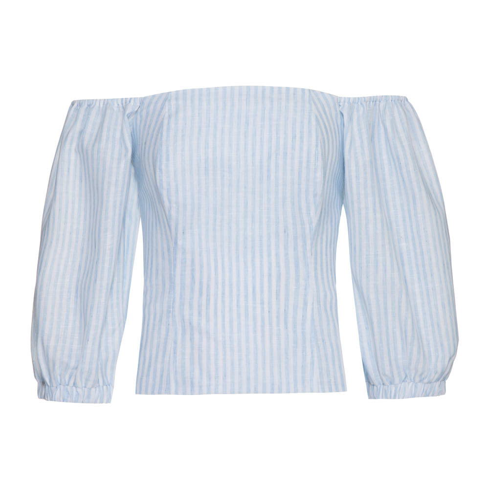 Blusa Ema Listra Azul