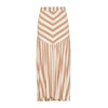 Saia Manon Listras Bege e Off White