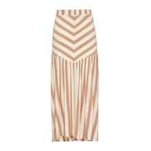 Saia Manon Listras Bege e Off White