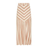 Saia Manon Listras Bege e Off White