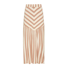 Saia Manon Listras Bege e Off White