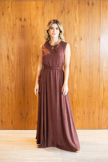 Vestido Isadora Marrom