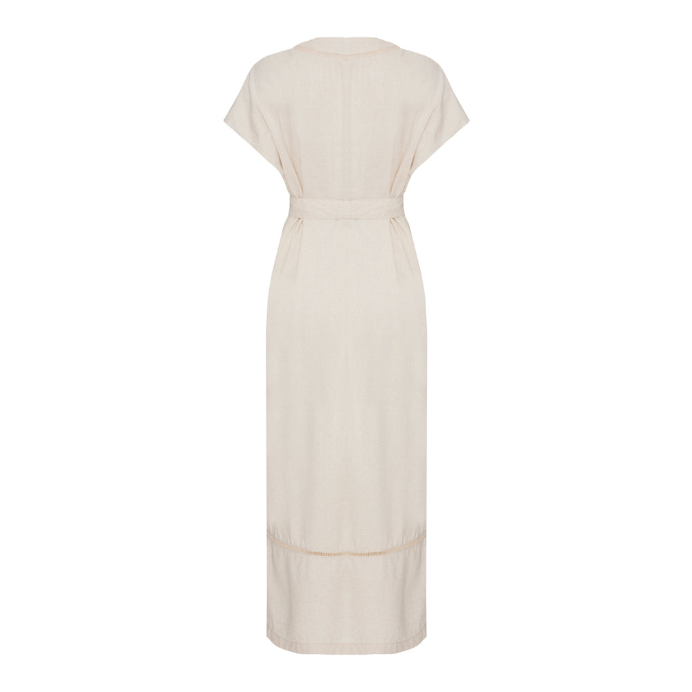 Vestido Vila Madalena Bege