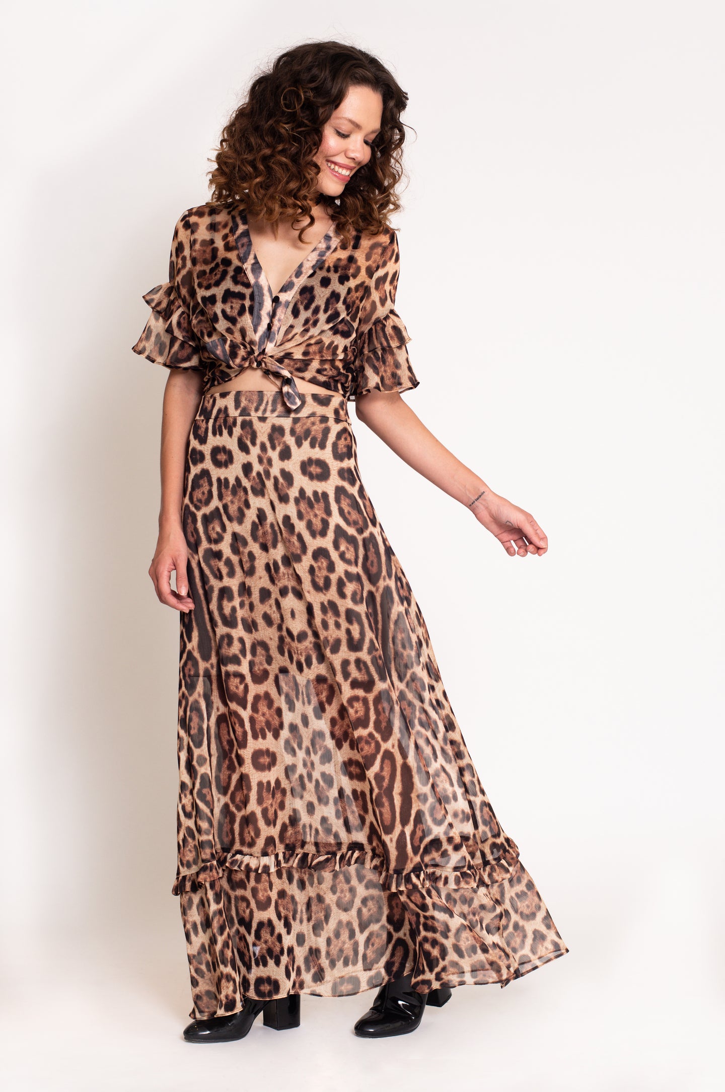 Blusa Leopard Marrom