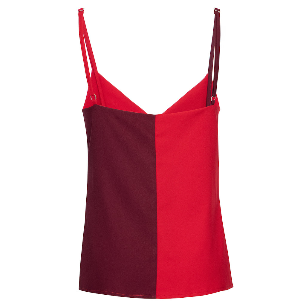 Blusa Pietra Bordô e Vermelho