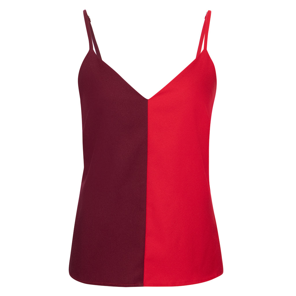 Blusa Pietra Bordô e Vermelho