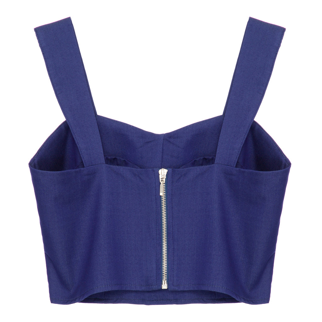 Cropped Denim Azul Escuro