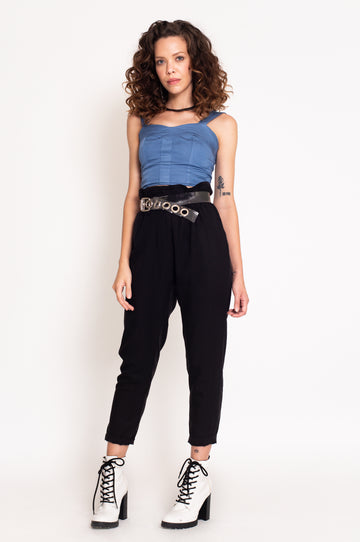 Cropped Denim Azul Claro