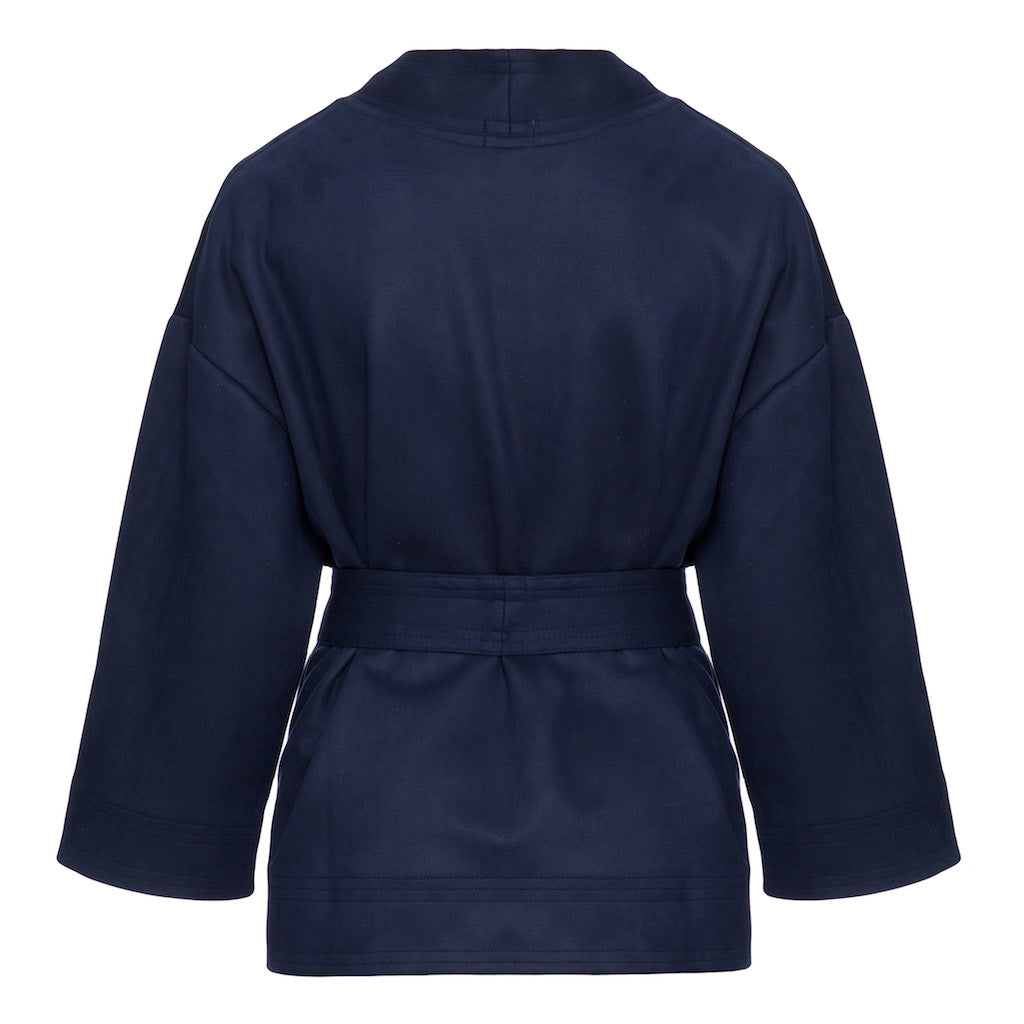 Kimono Lis Azul Marinho