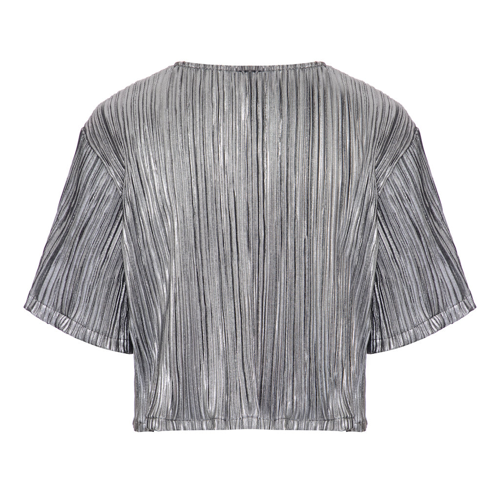 T-shirt Carrie Preto com Prata