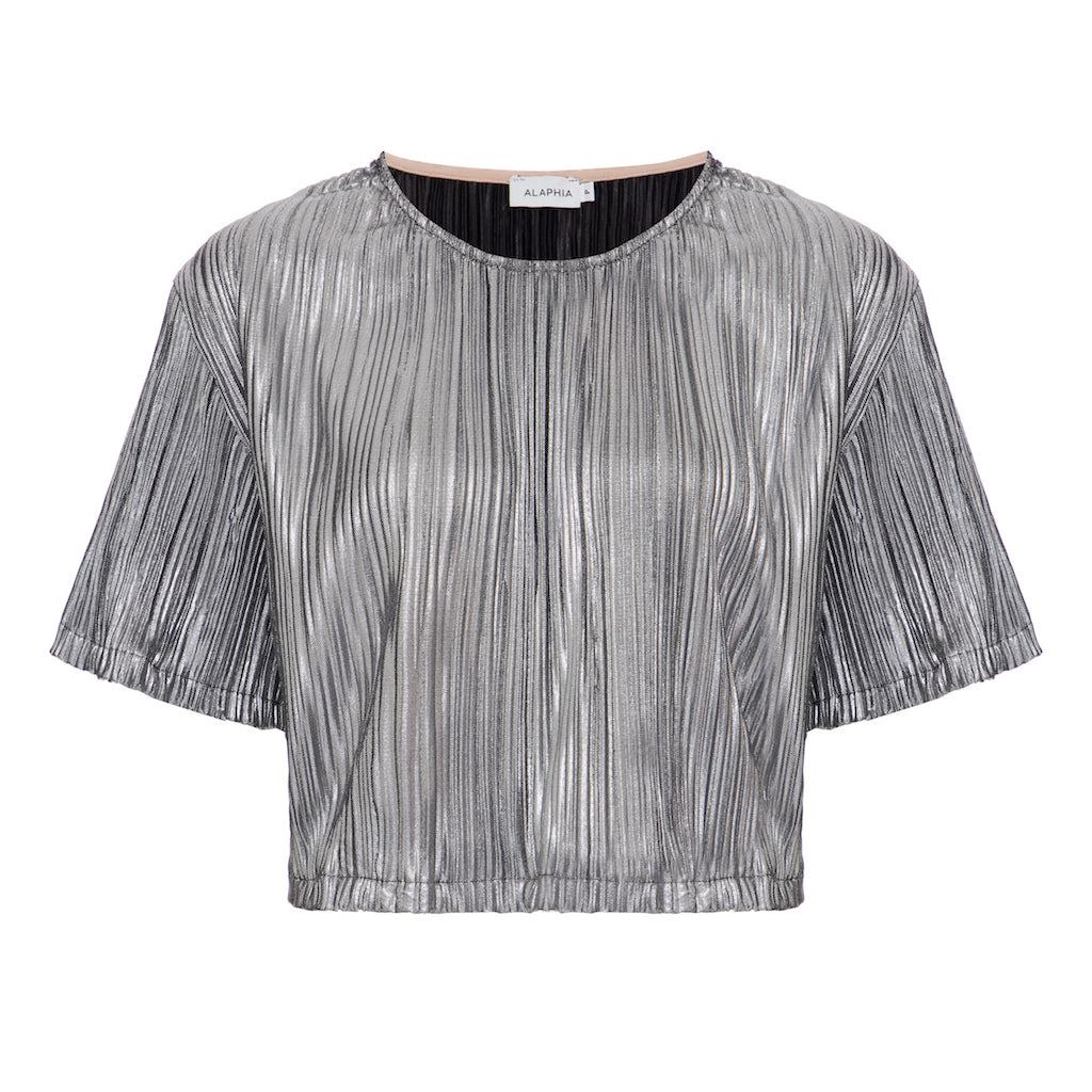 T-shirt Carrie Preto com Prata