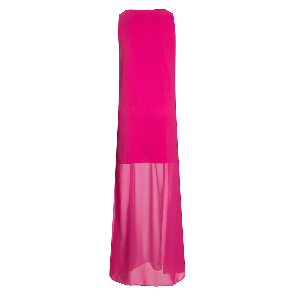 Vestido Creta Pink com Roxo