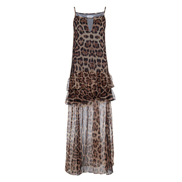 Vestido Leopard Marrom